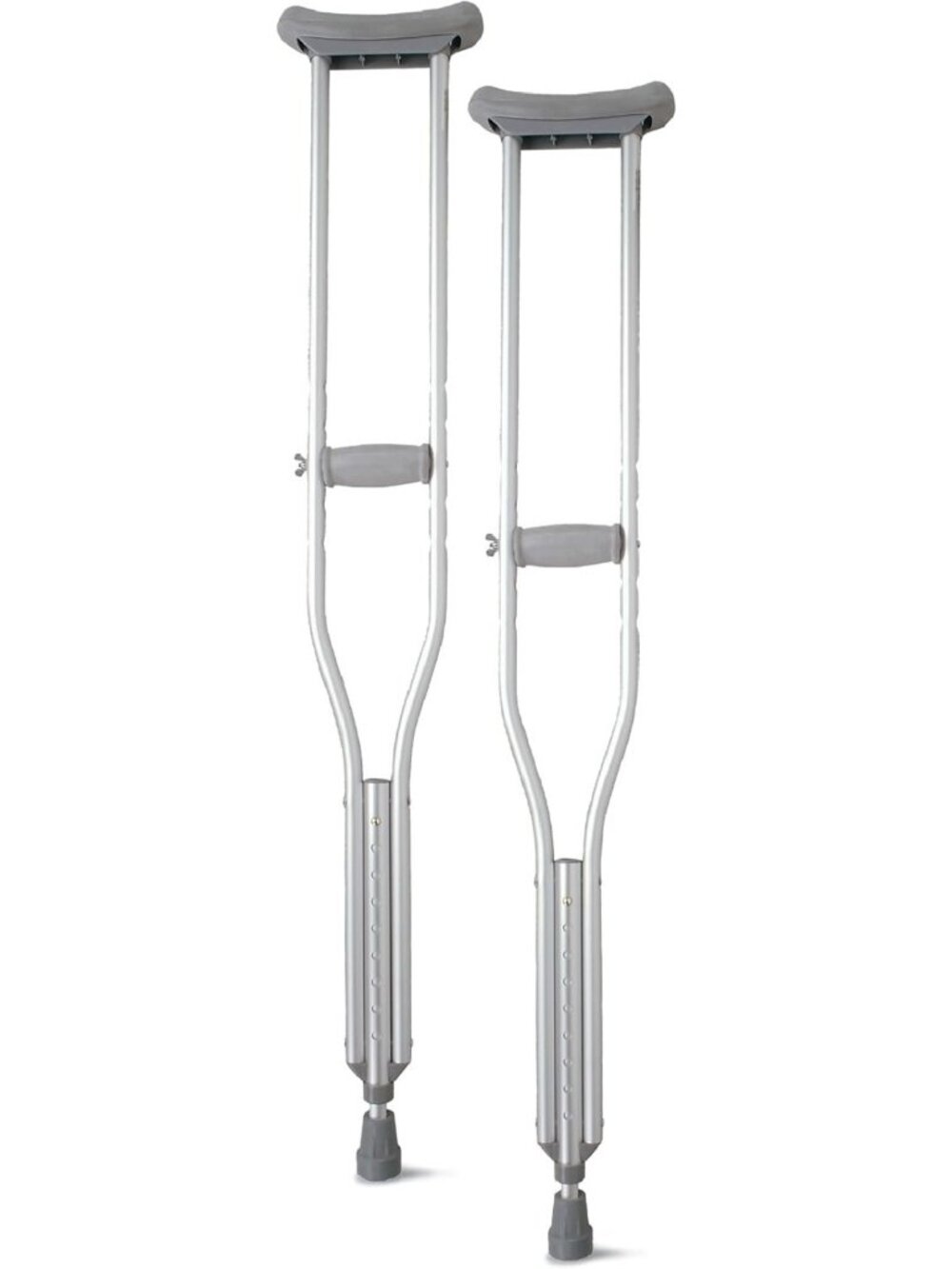 Lightweight Aluminum Crutches for Kids & Adults, 300 LB Capacity, Adjustable